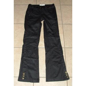 LOTUS Black Sz Small Casual or Dress Stretchy Low Rise Flare Pants Front Pockets